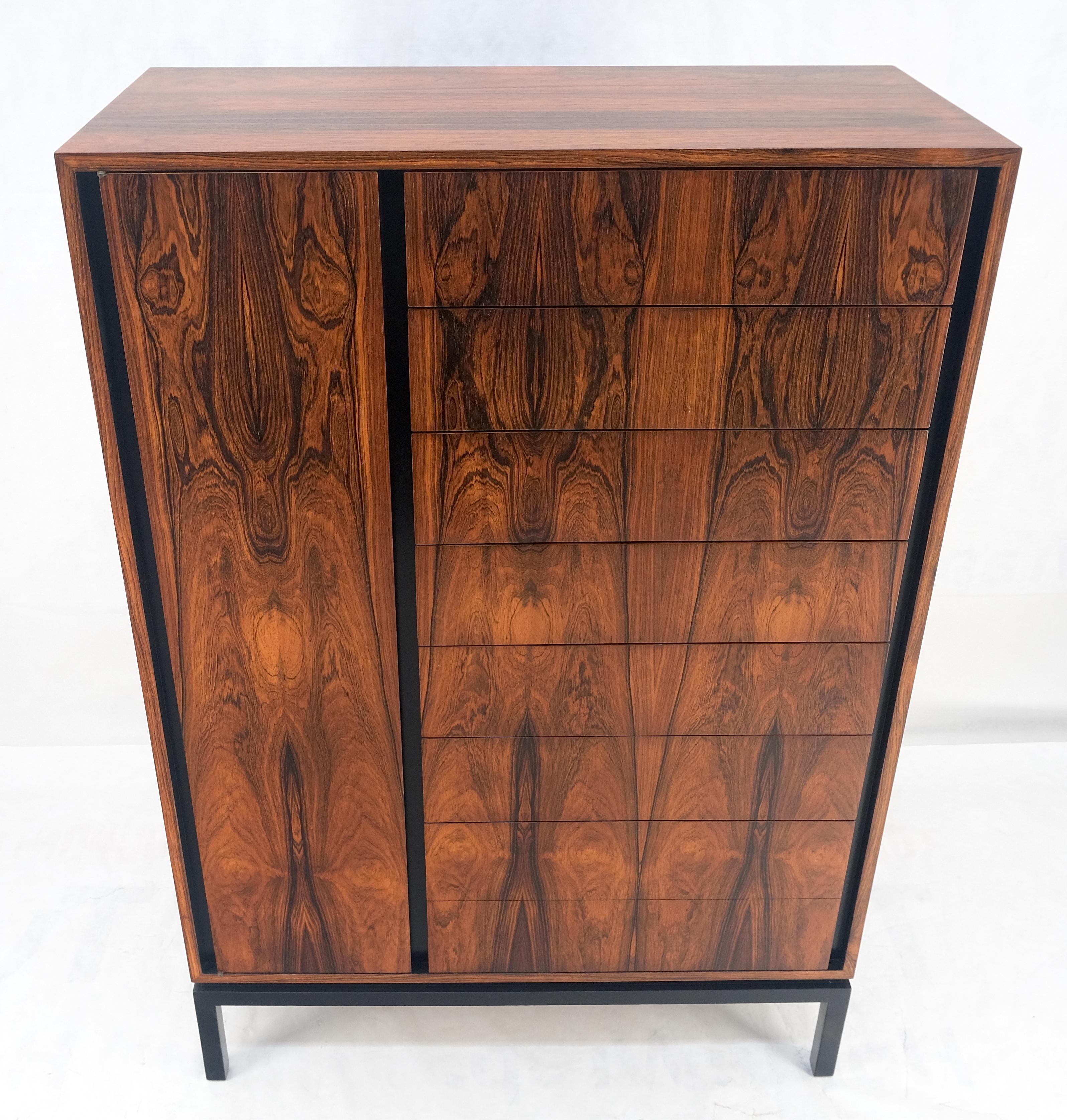 Americano Harvey Probber, comò laterale in stile chifforobe, splendido cassettone in palissandro MINT in vendita