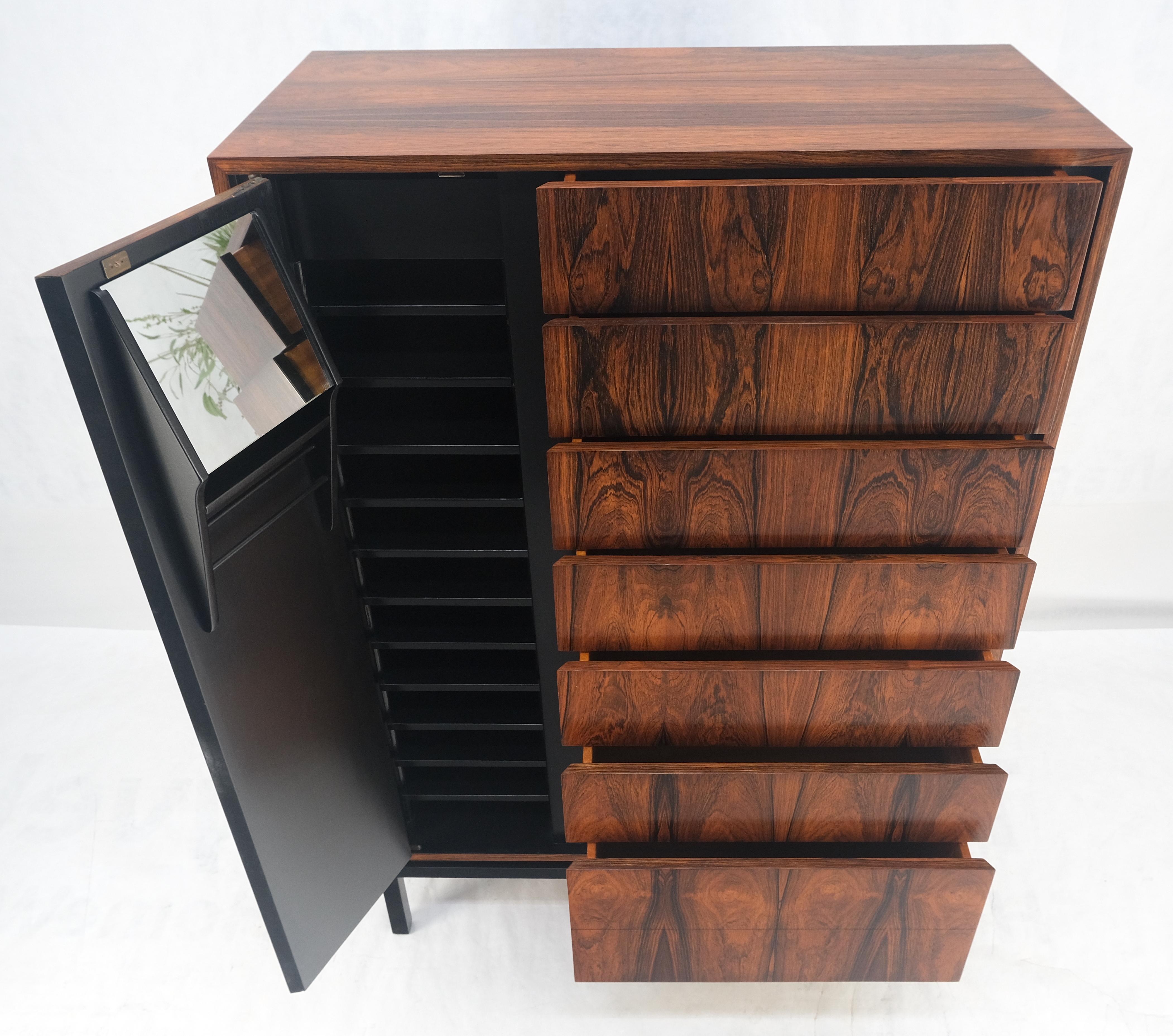 Laccato Harvey Probber, comò laterale in stile chifforobe, splendido cassettone in palissandro MINT in vendita