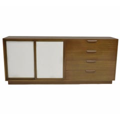 Harvey Probber Sideboard with Leather Doors