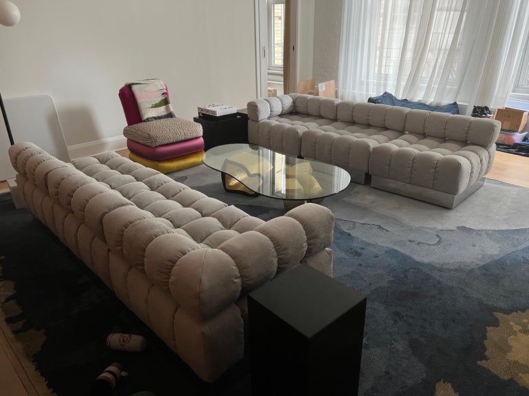 Harvey Probber  Six Pieces Deep Tuft Modular Sofa in Stock For Sale 7