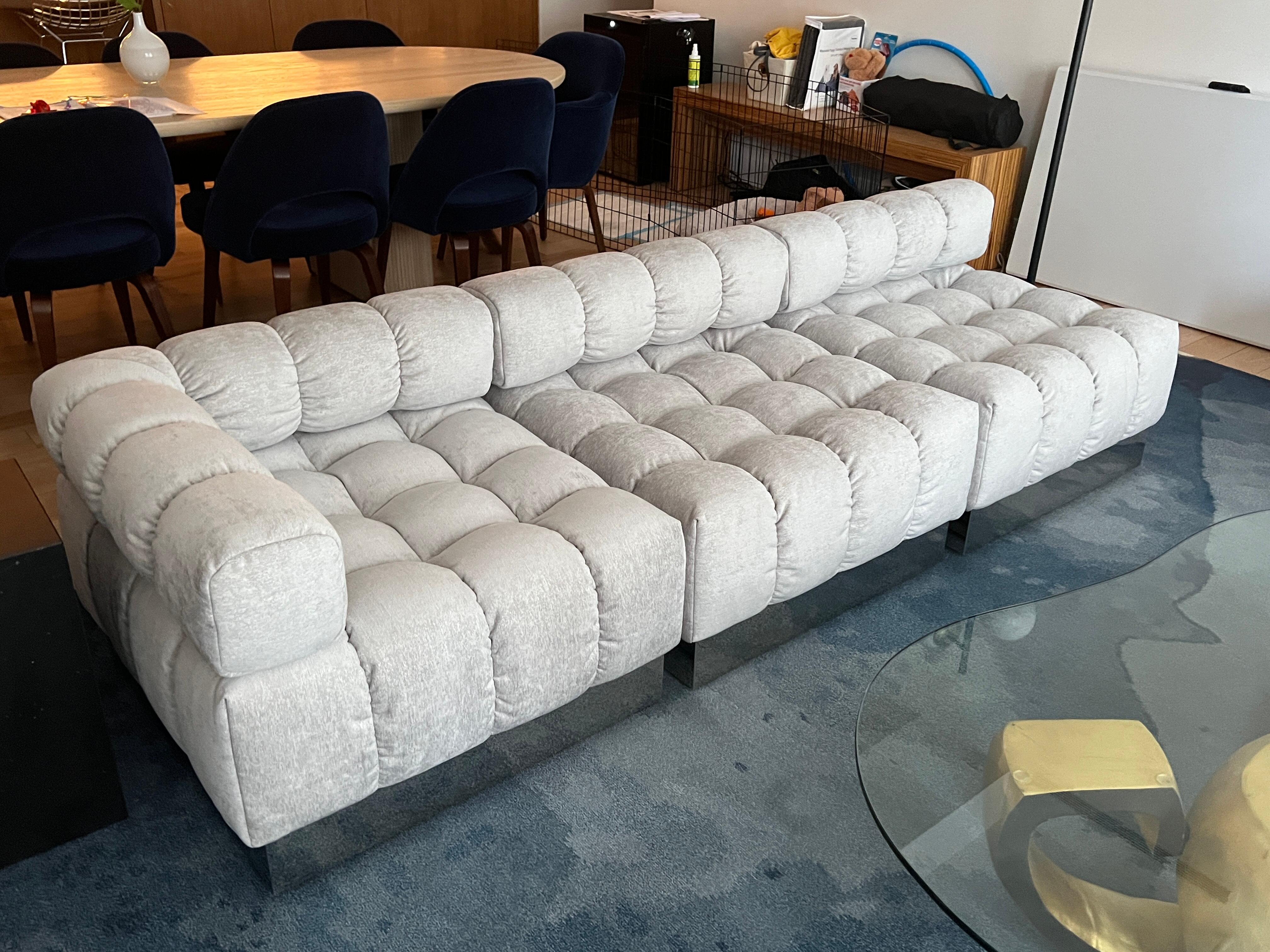 Harvey Probber  Six Pieces Deep Tuft Modular Sofa in Stock 8