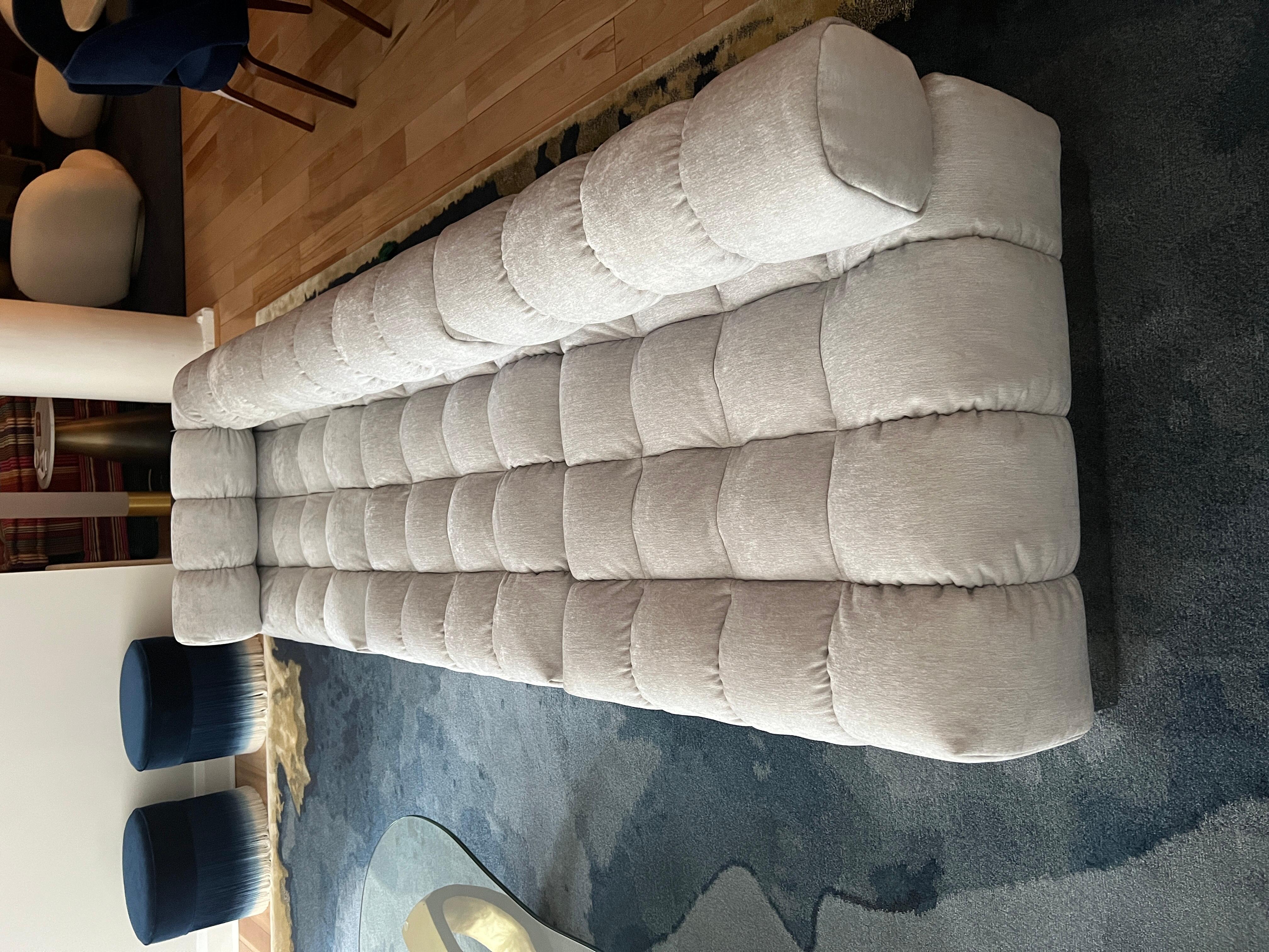 Fabric Harvey Probber  Six Pieces Deep Tuft Modular Sofa in Stock