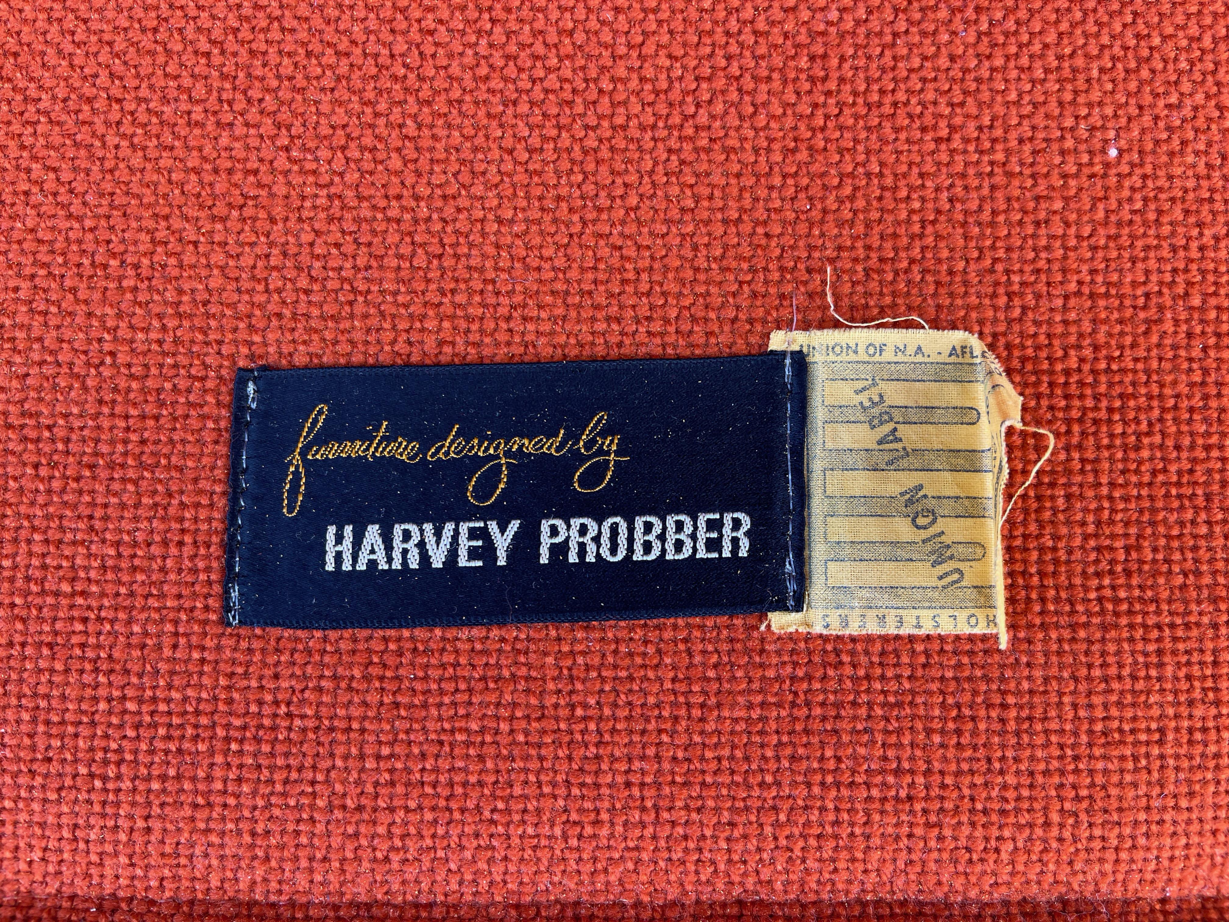 American Harvey Probber Sloped Arm Sofa For Sale