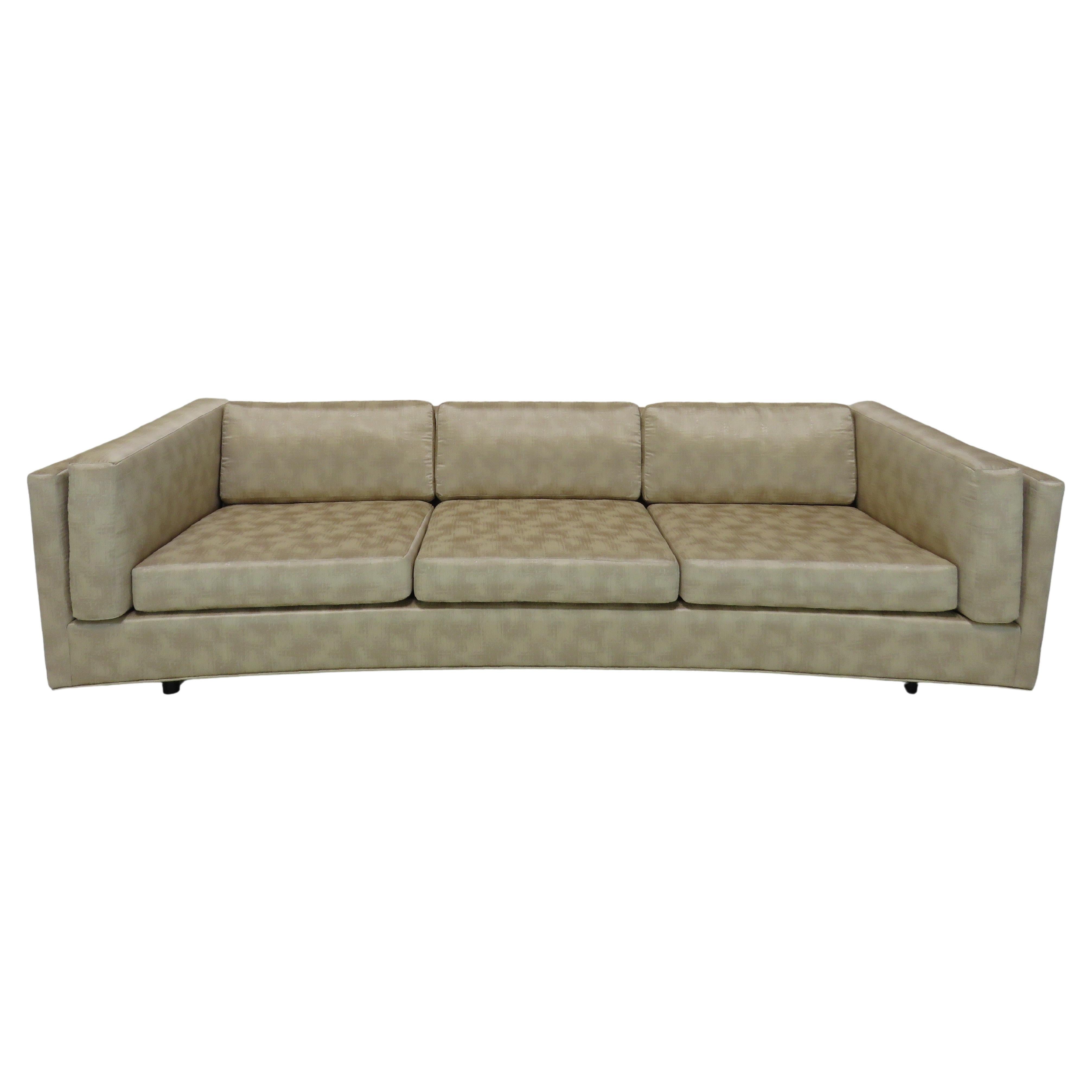 Harvey Probber Sofa with original Jack Lenor Larsen Fabric at 1stDibs