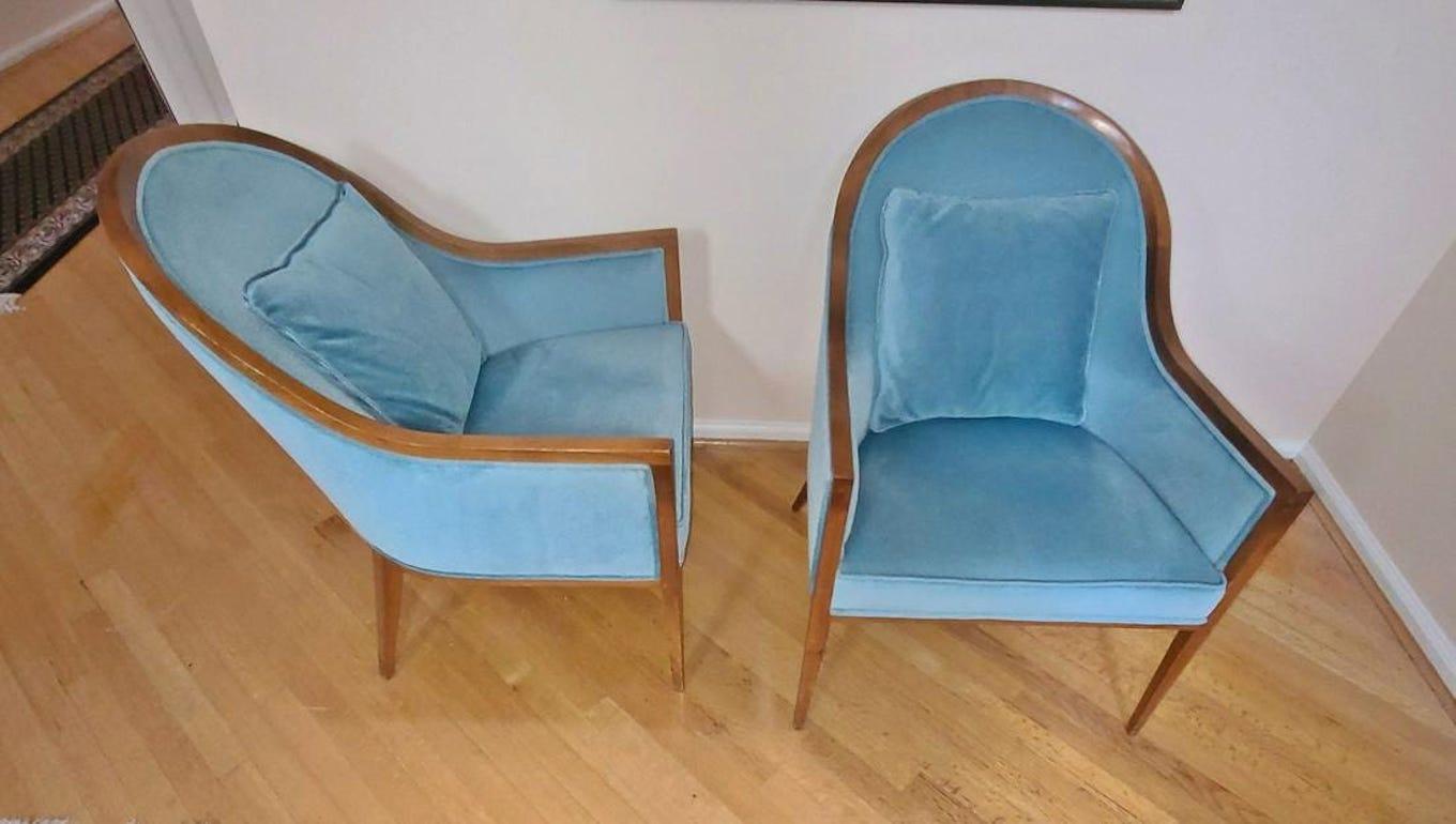 Mid-Century Modern Harvey Probber Style Club Chairs