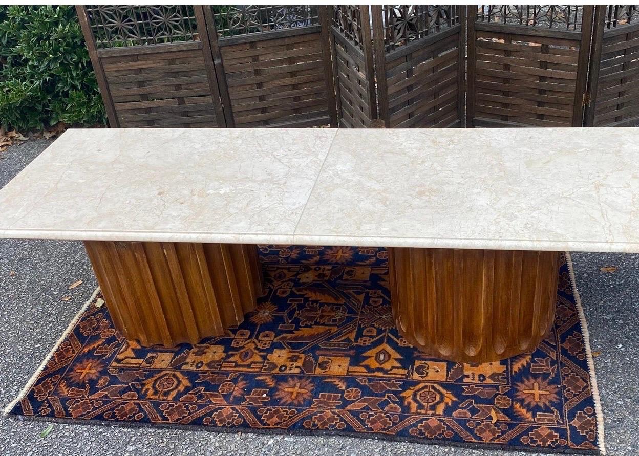 Américain Table basse à plateau en marbre Harvey Probber Style en vente
