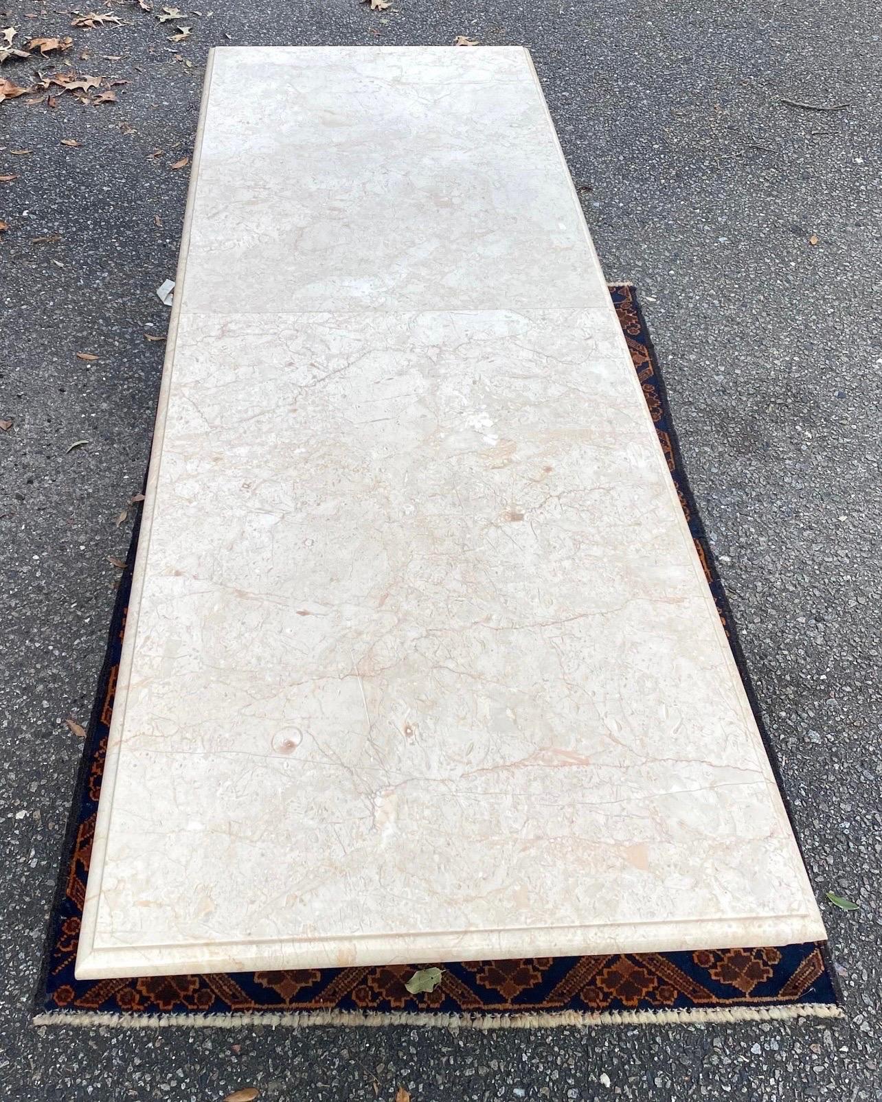 Harvey Probber Stil Marmorplatte Couchtisch im Zustand „Gut“ im Angebot in Charleston, SC