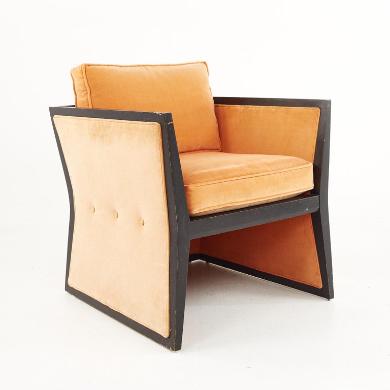 American Harvey Probber Style Mid-Century Lounge Chairs, a Pair For Sale