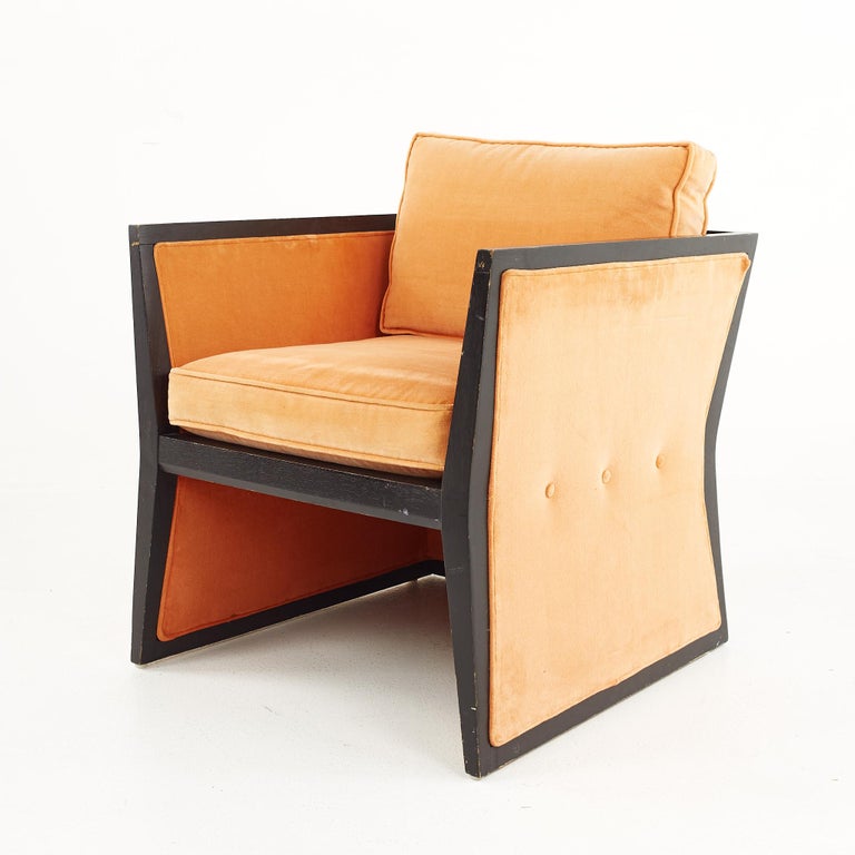Late 20th Century Harvey Probber Style Mid-Century Lounge Chairs, a Pair For Sale