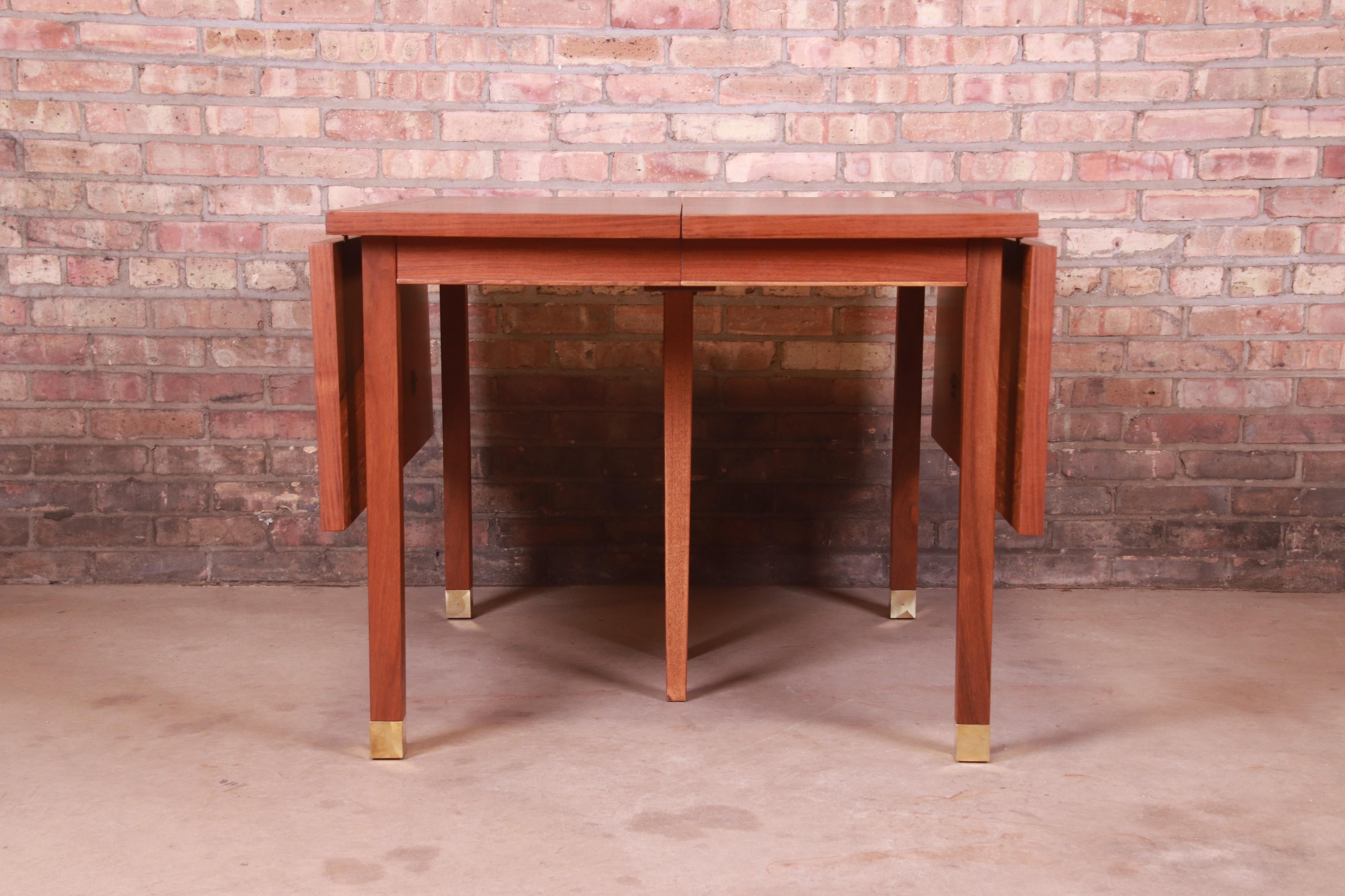 Harvey Probber Style Mid-Century Modern Walnut Dining Table, Newly Refinished For Sale 10
