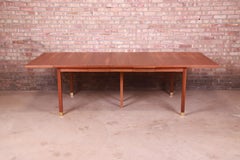 Harvey Probber Style Mid-Century Modern Walnut Dining Table, Newly Refinished