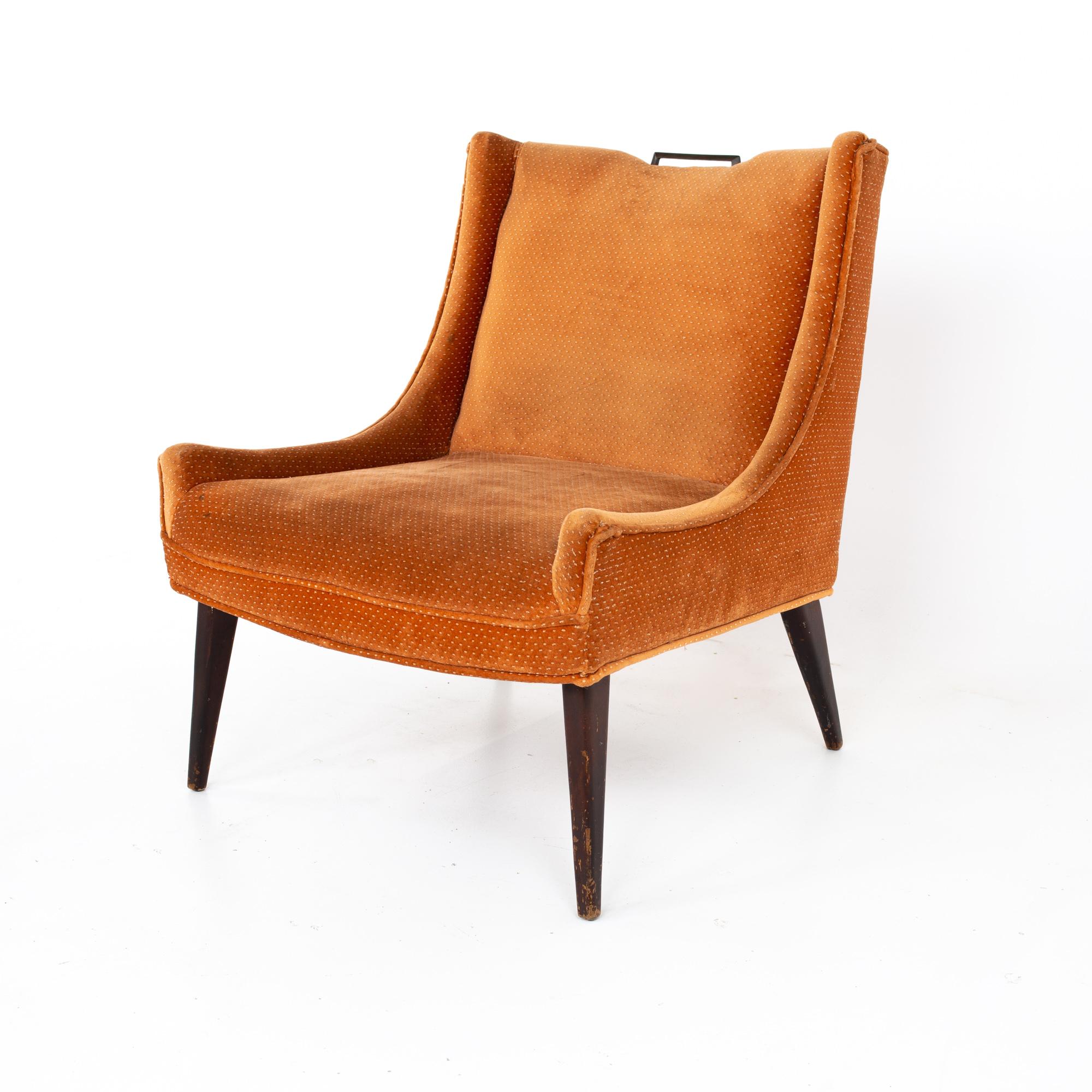 Mid-Century Modern Harvey Probber Style Mid Century Slipper Lounge Chair
