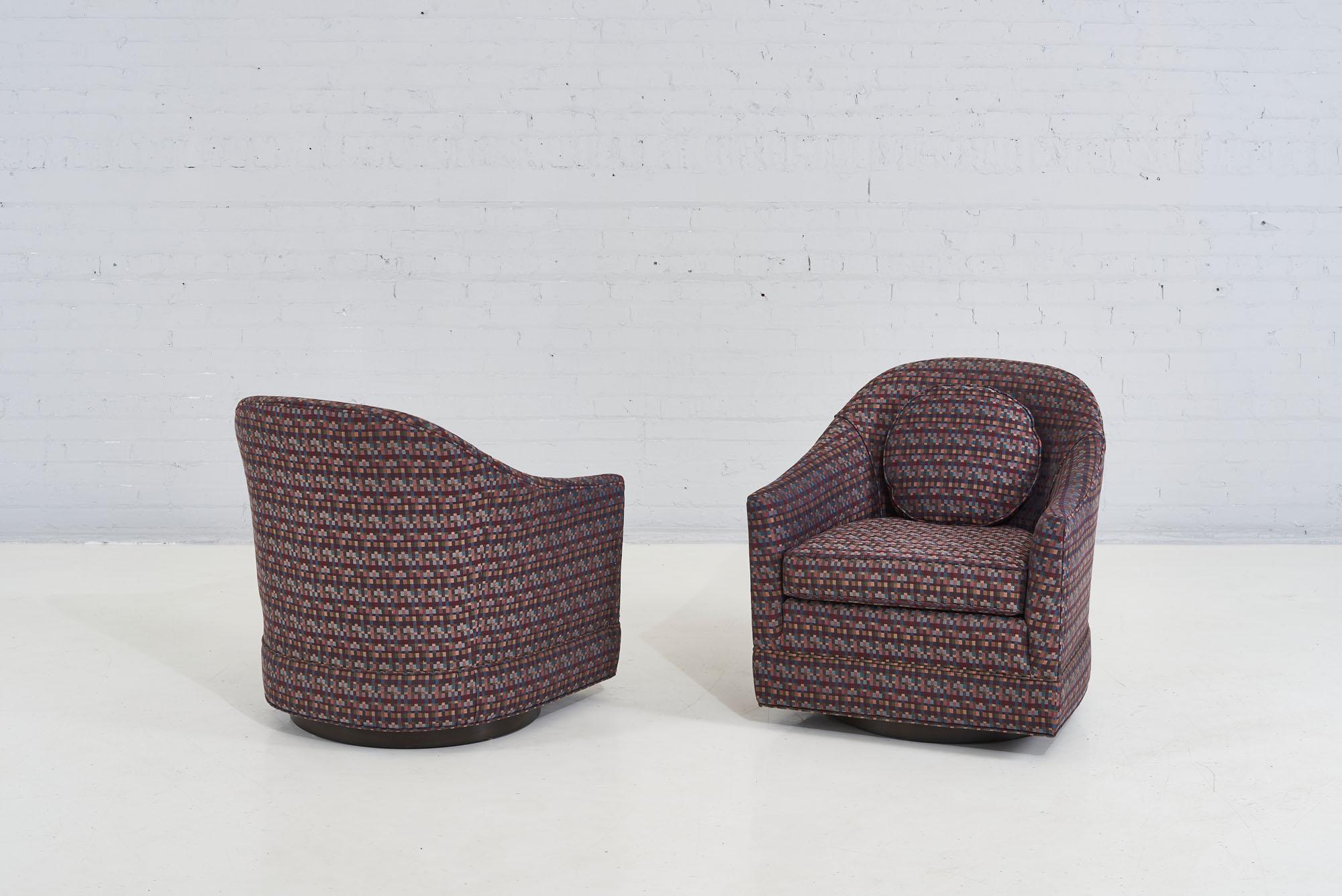 Harvey Probber Swivel Lounge Chairs, 1980 1
