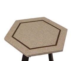 Harvey Probber Terrazzo & Mahogany Side Table