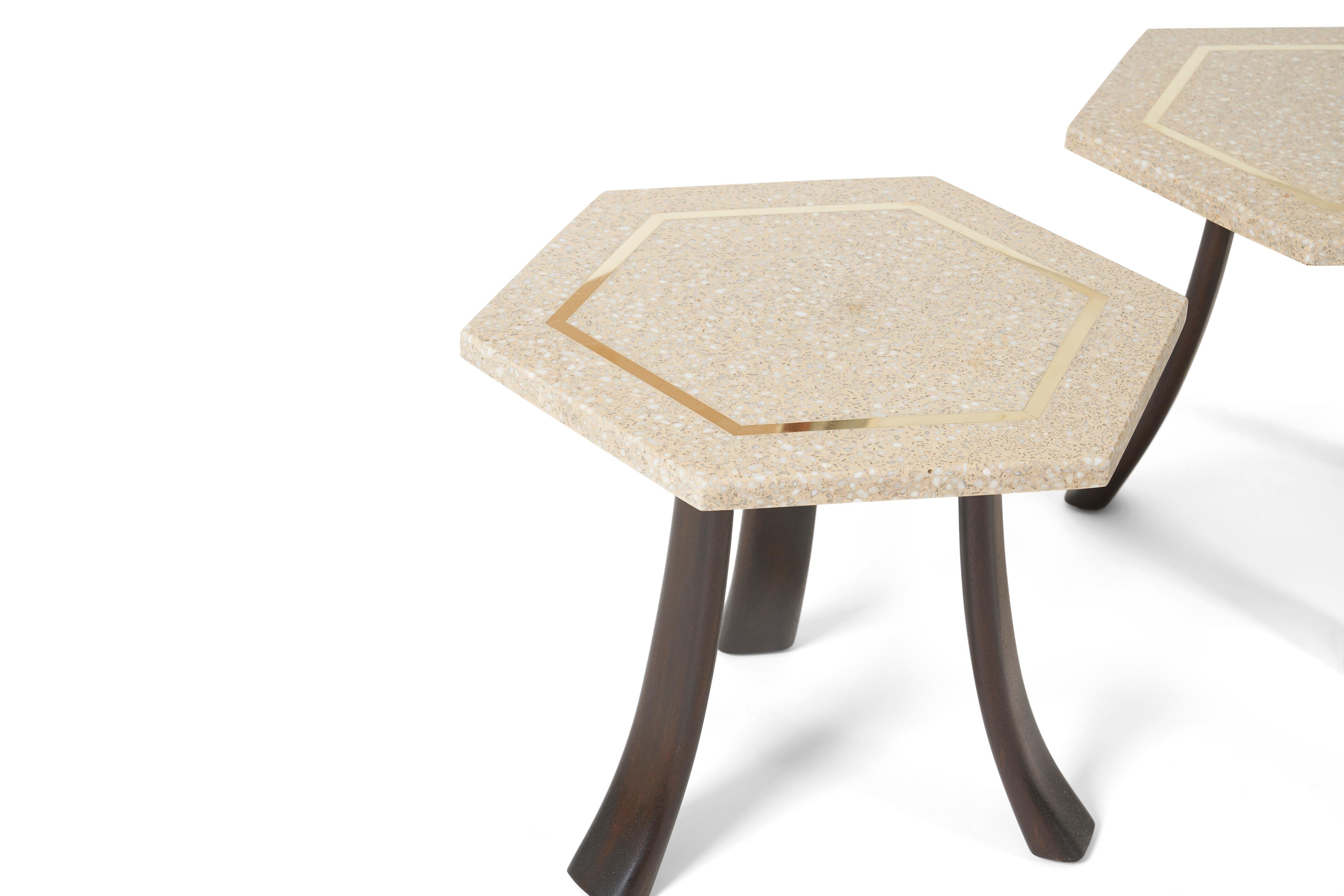 American Harvey Probber Terrazzo Side Tables