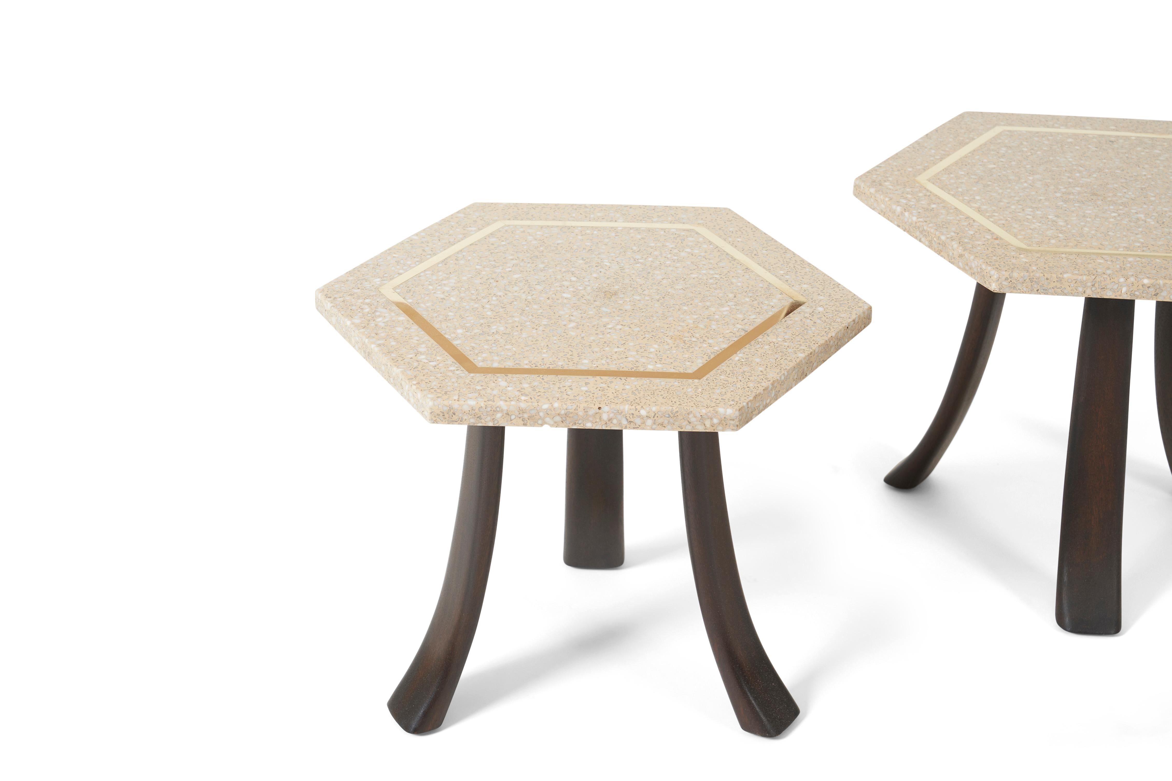Harvey Probber Terrazzo Side Tables In Excellent Condition In Chicago, IL