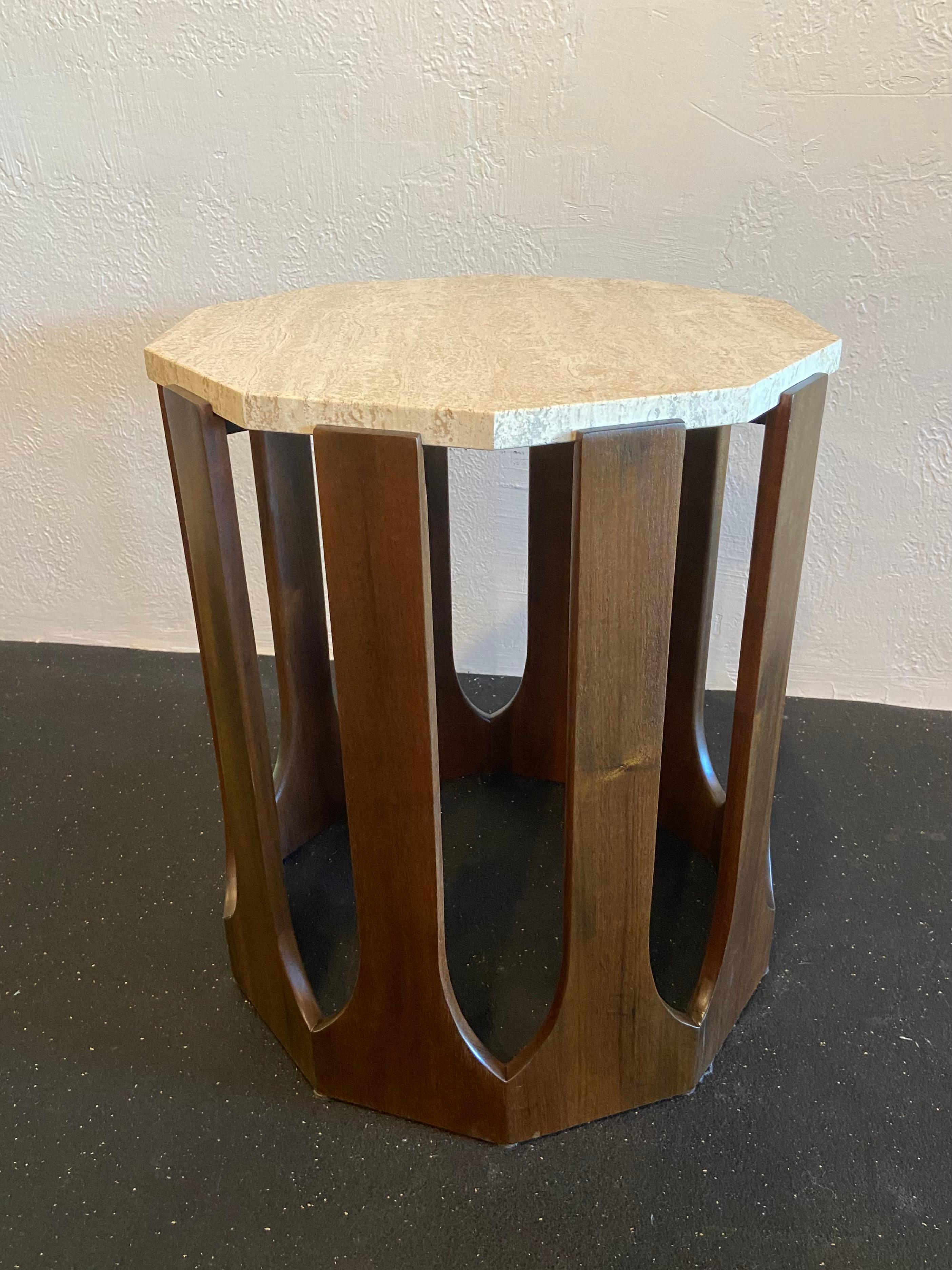 Harvey Probber Travertine Occasional Table For Sale 2