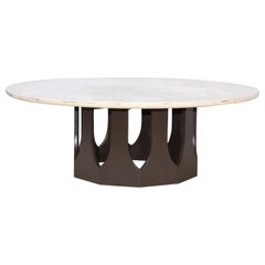 Harvey Probber Travertine Top Coffee Table