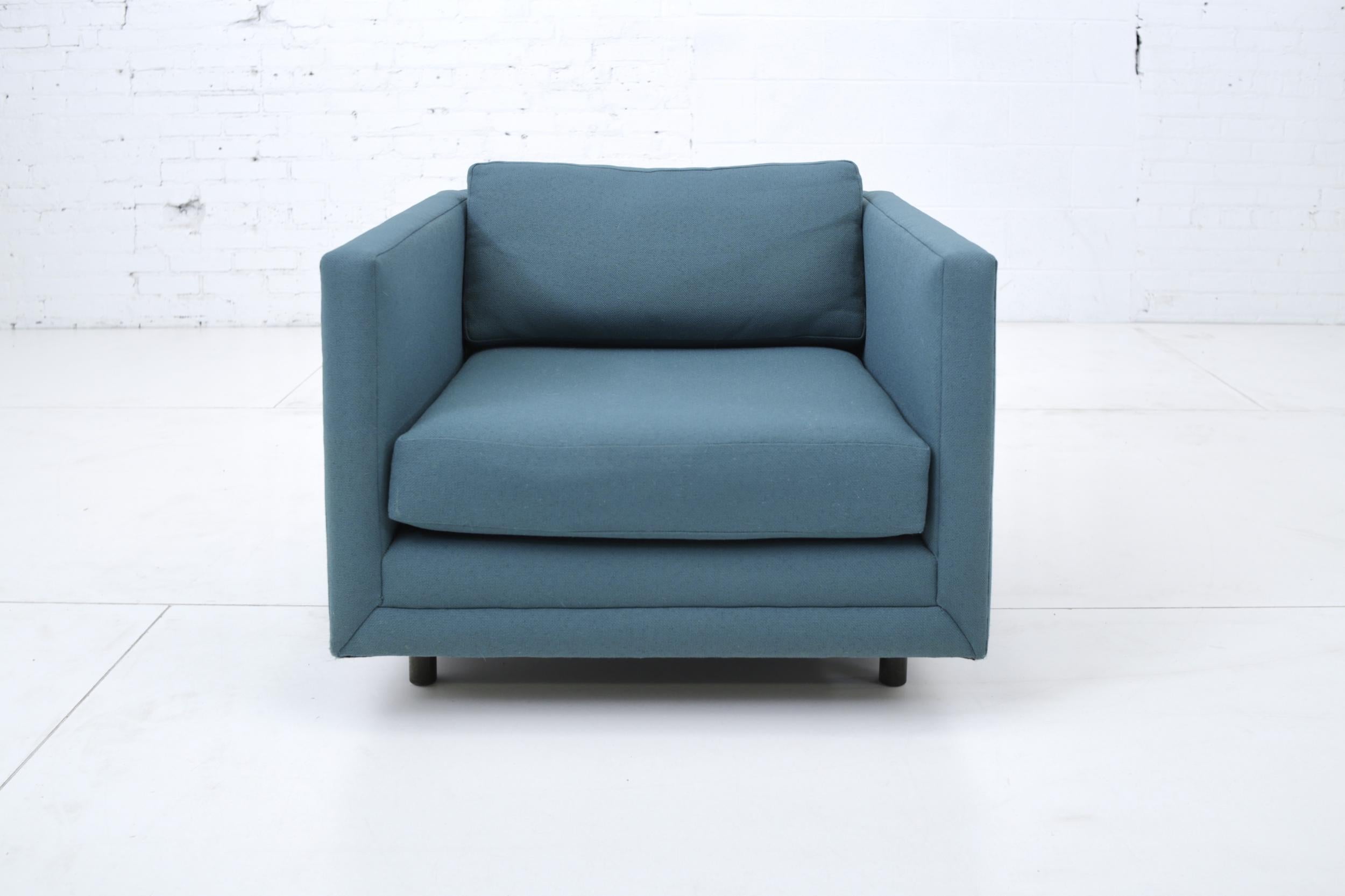 Harvey Probber Tuxedo Lounge Chair For Sale 2