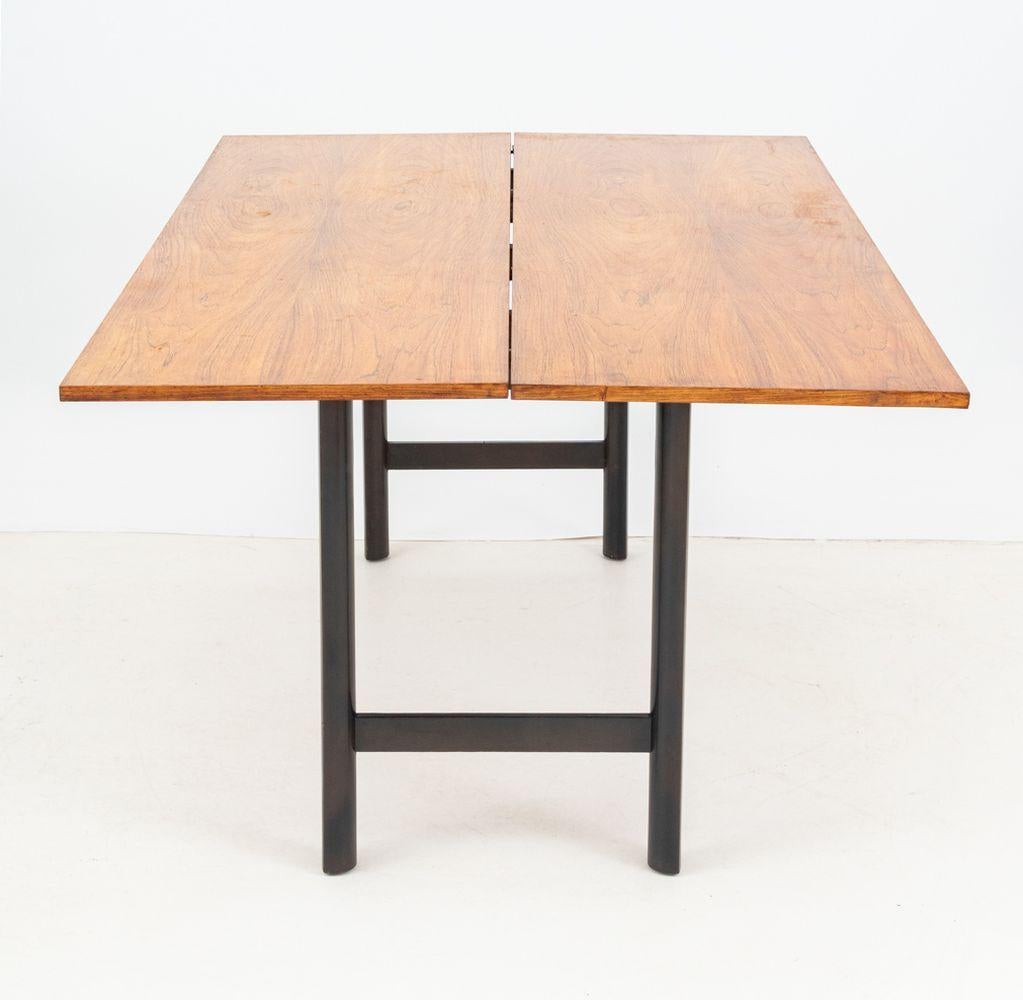 Ebanizzato Harvey Probber Walnut Flip Top Table in vendita