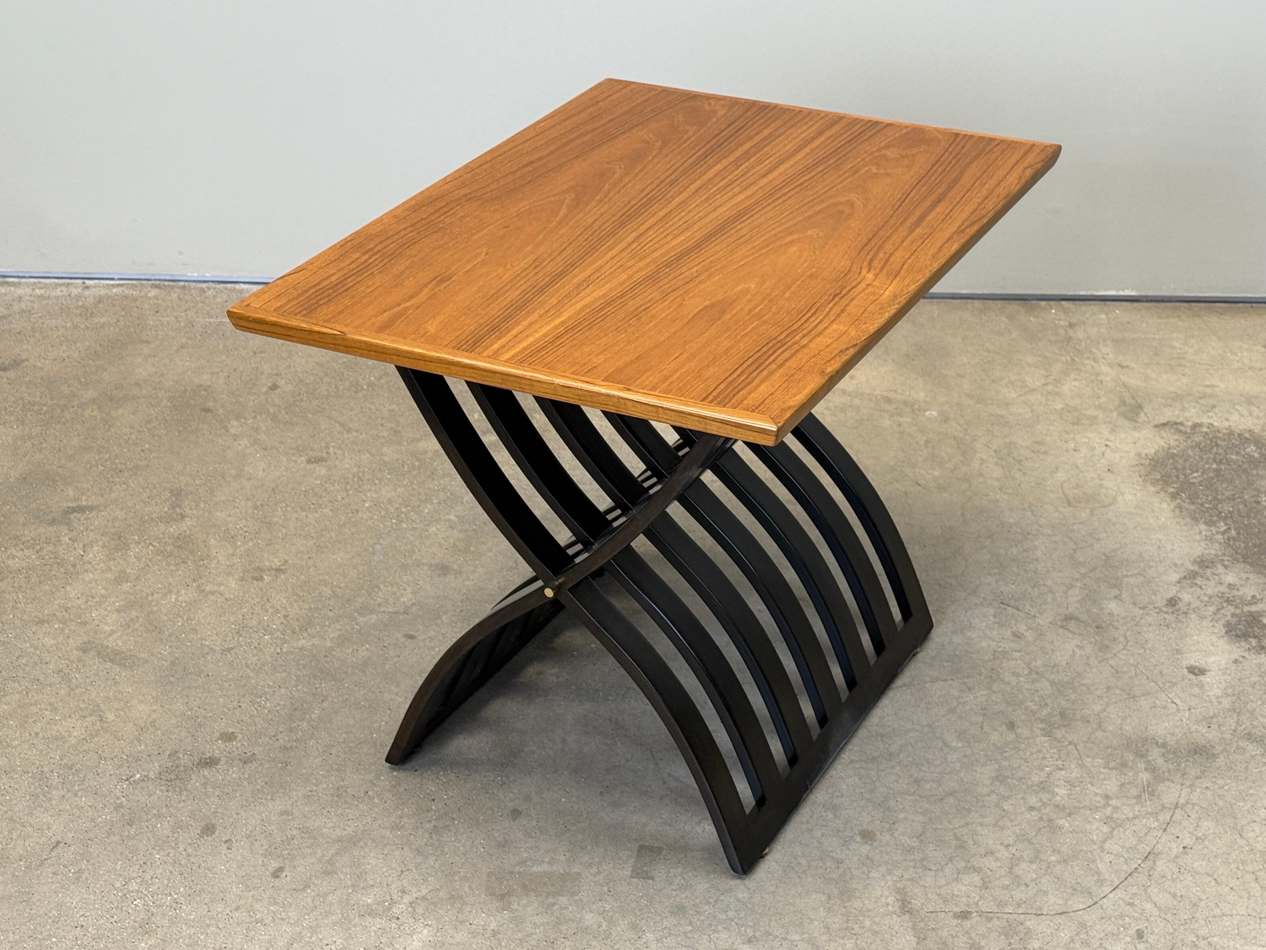 Harvey Probber X Base Side Table In Good Condition For Sale In Dallas, TX