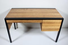 Harvey Probber Zebrano & Ebonized Mahogany Two Drawer Desk