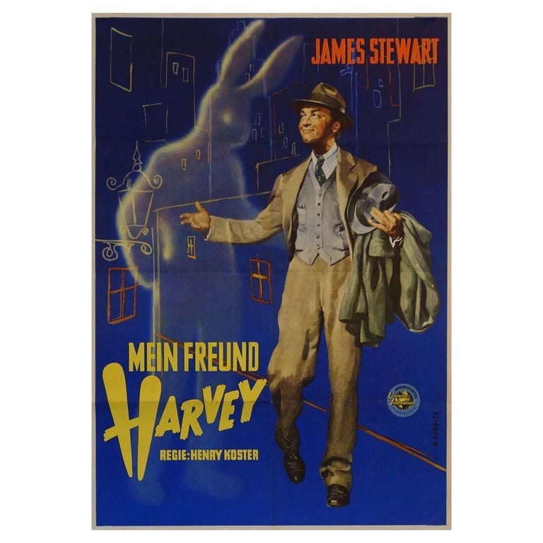 Harvey, Unframed Poster, 1950 For Sale at 1stDibs | harvey 1950, harvey  poster