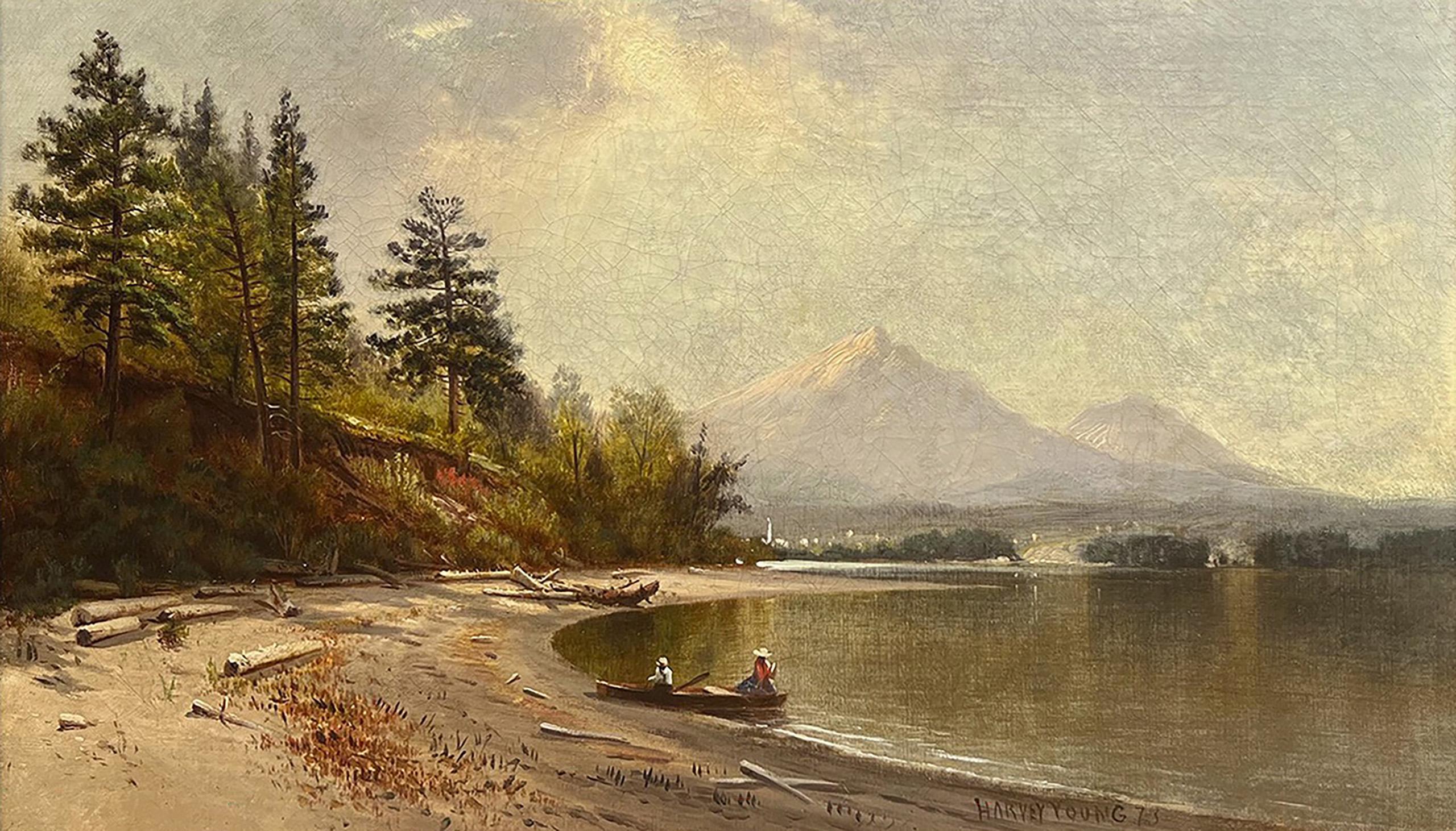 Fishermen on a Western Lake, 1873 by Harvey Otis Young (American, 1840-1901) 1