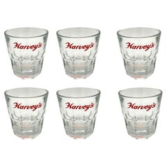 Mid-century Harveys Casino Lake Tahoe Whiskey Barware Set of 6