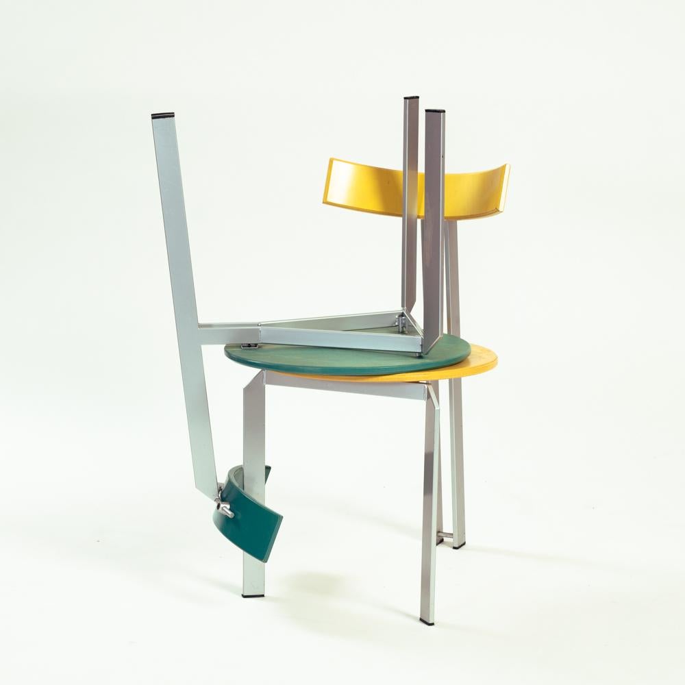 Post-Modern Harvink Zeta postmodern Dutch design chair, set of 2, 1980s