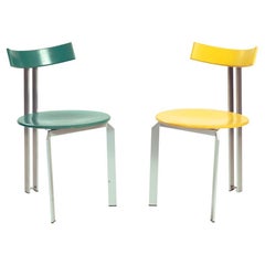 Harvink Zeta postmodern Dutch design chair, set of 2, 1980s