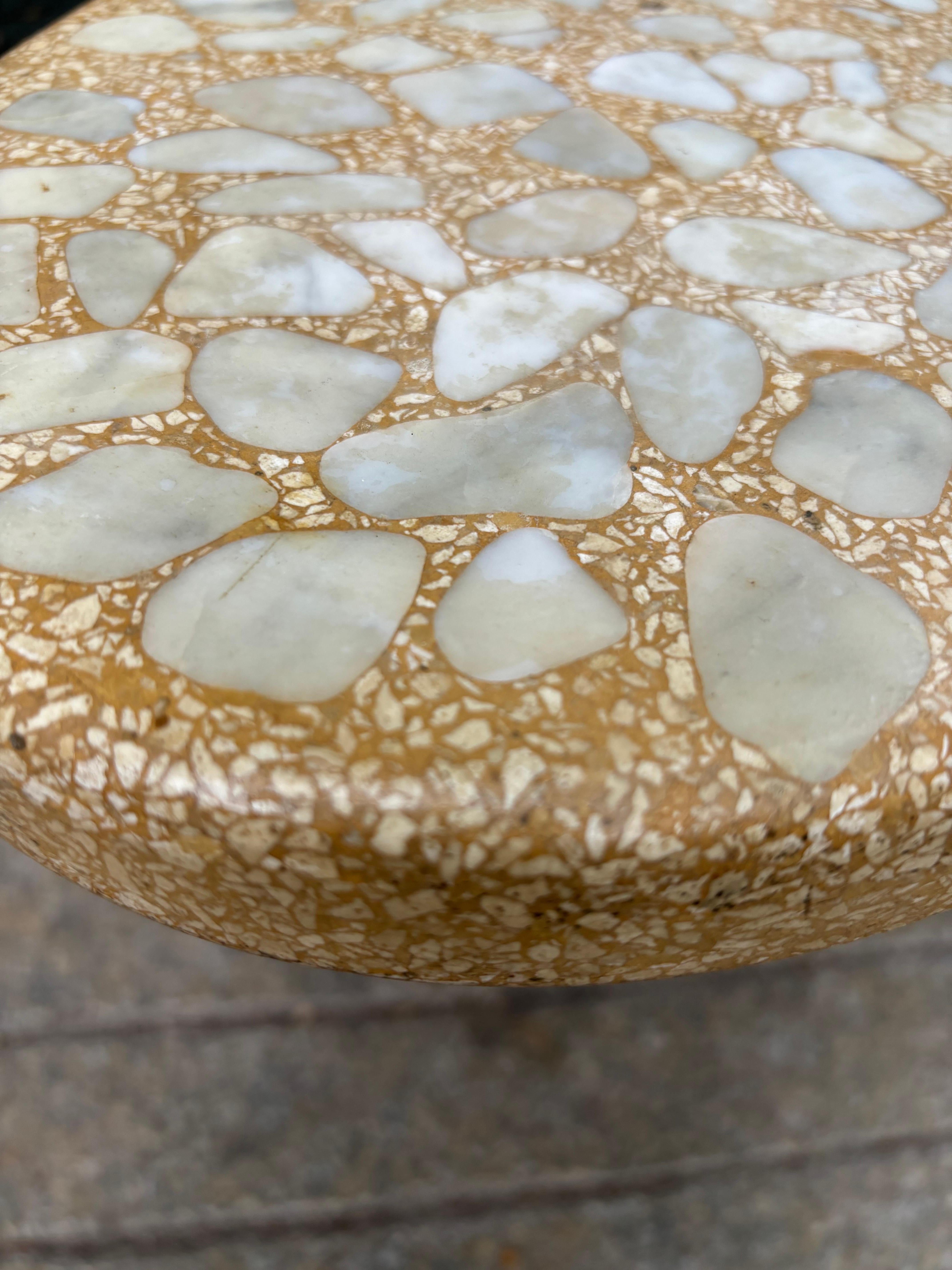 Harvy Probber Style Terrazzo and Stone Inlay Surfboard Coffee Table In Good Condition In Philadelphia, PA