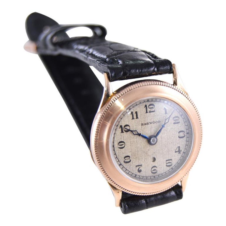 Harwood 9ct Solid Gold Rare Earliest Example of the First Automatic