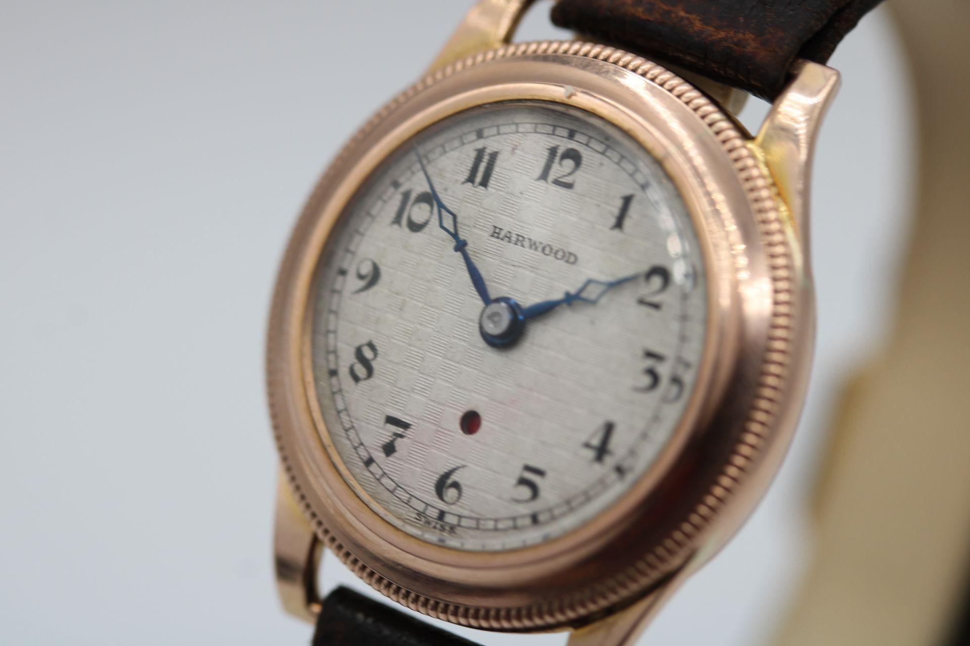 Harwood Bumper Automatik-Uhr aus Roségold 2