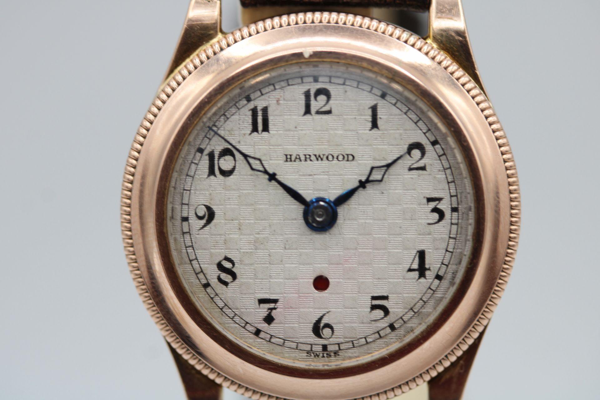 Harwood Bumper Automatik-Uhr aus Roségold 3