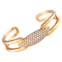Hasba Bracelet manchette en or rose 18K avec 1,92ct de diamant HS22-070125