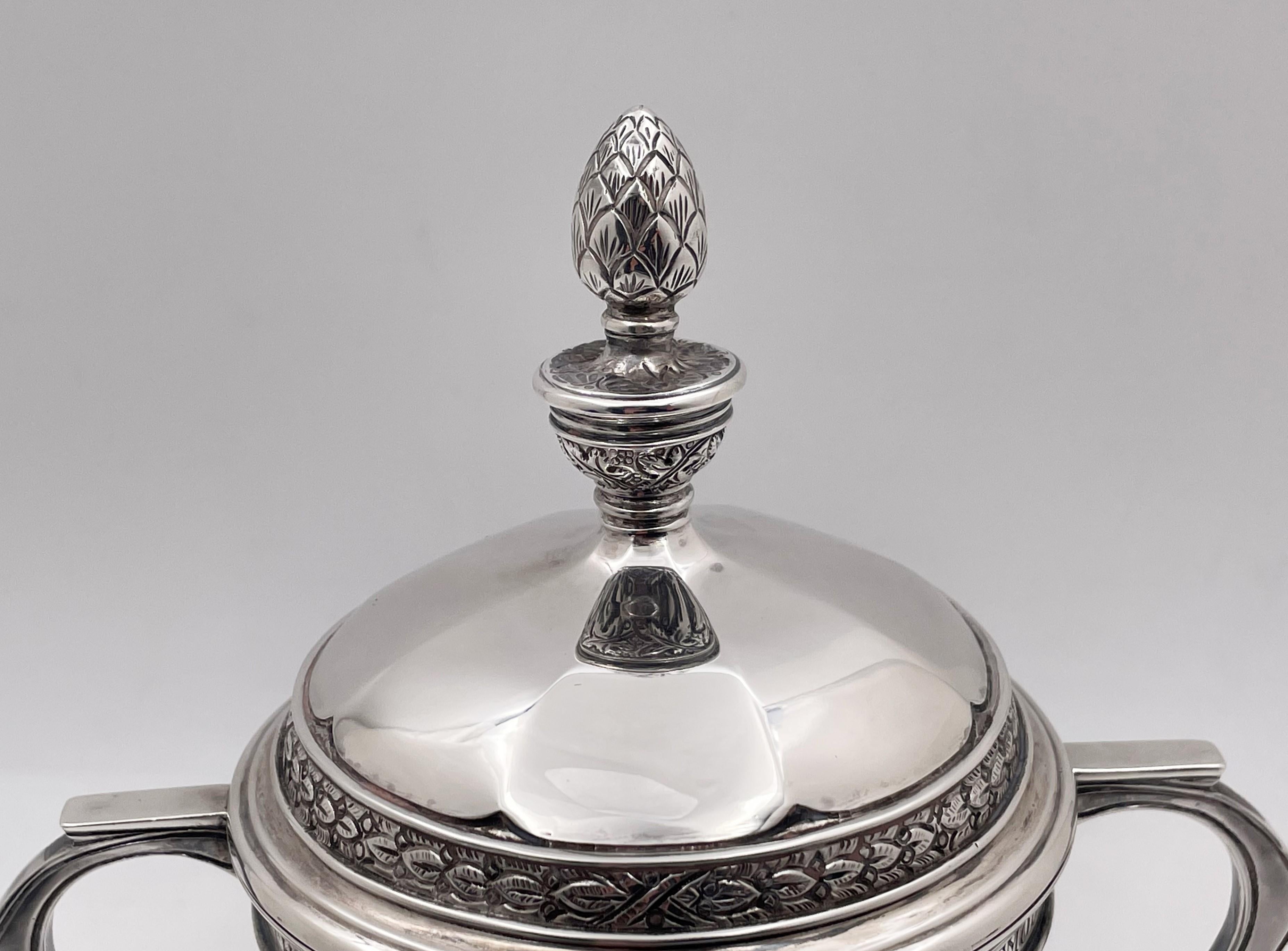 Haseler English Sterling Silver 1933 Trophy Covered Cup for Golf Tournament 1