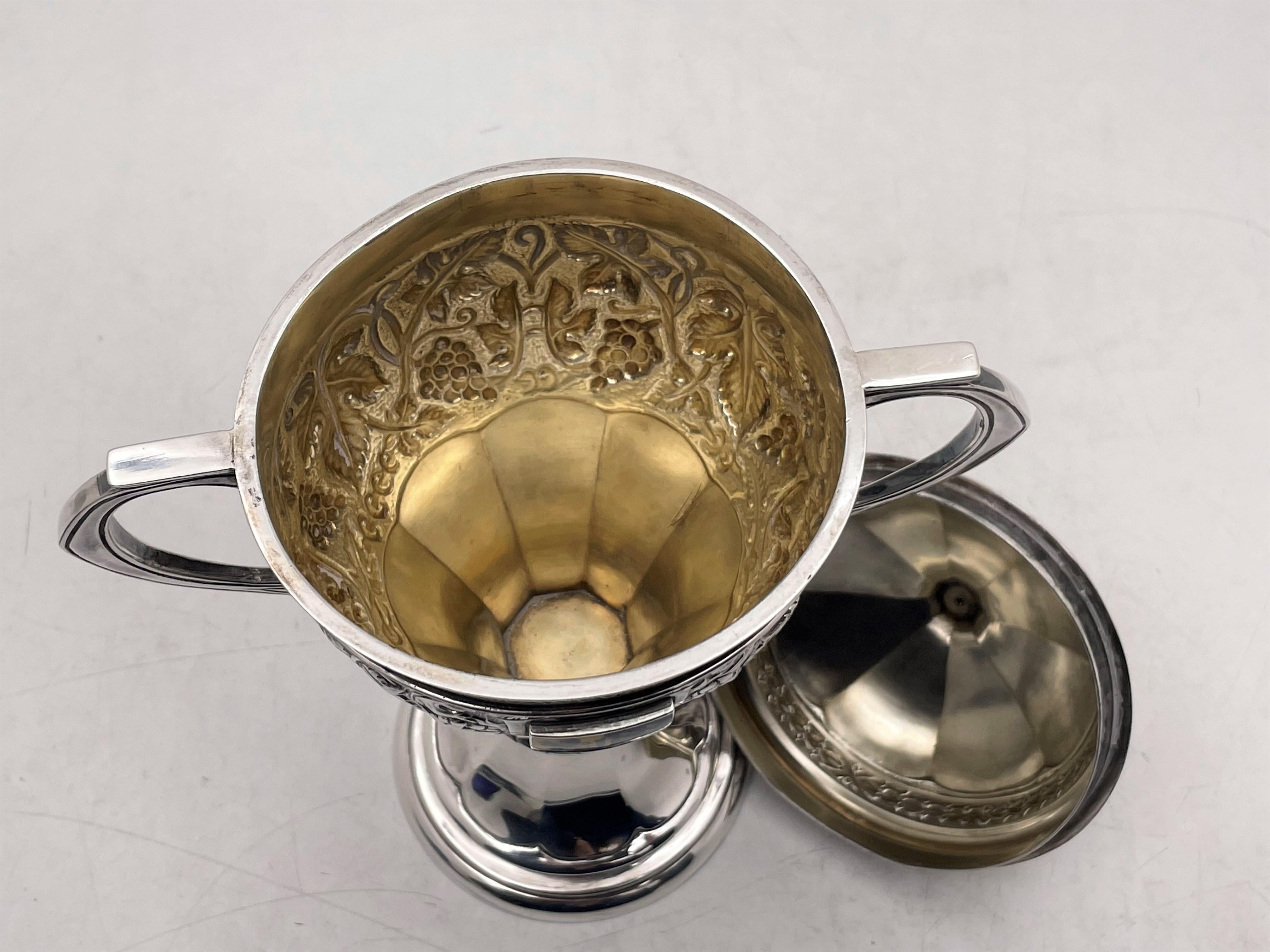 Haseler English Sterling Silver 1933 Trophy Covered Cup for Golf Tournament 2