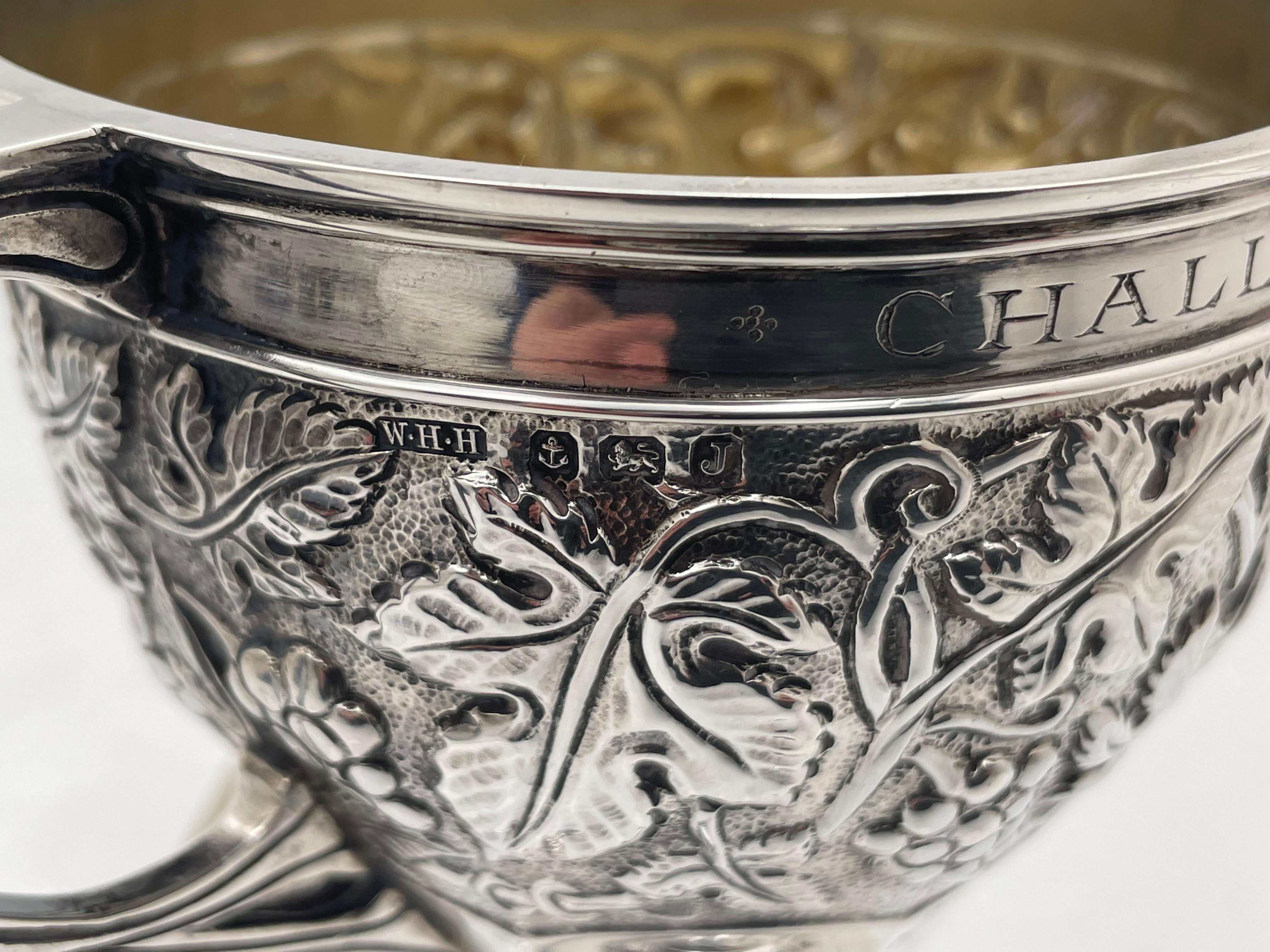 Haseler English Sterling Silver 1933 Trophy Covered Cup for Golf Tournament 3