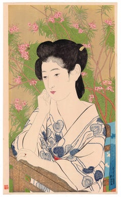 Goyo Hashiguchi, Ukiyo-e, Japanese Woodblock Print, Beauty, Hot Spring, Beauty