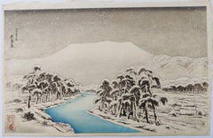 Hashiguchi Goyo -- El monte Ibuki en la nieve ( 雪の伊吹山 )