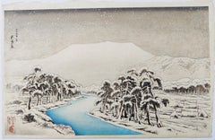 Hashiguchi Goyo -- Il Monte Ibuki innevato ( 雪の伊吹山 )