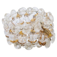 Vintage Haskell Crystal Cuff Bracelet
