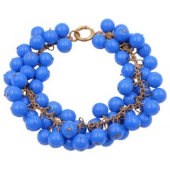 Haskell Early Blue Glass Bracelet