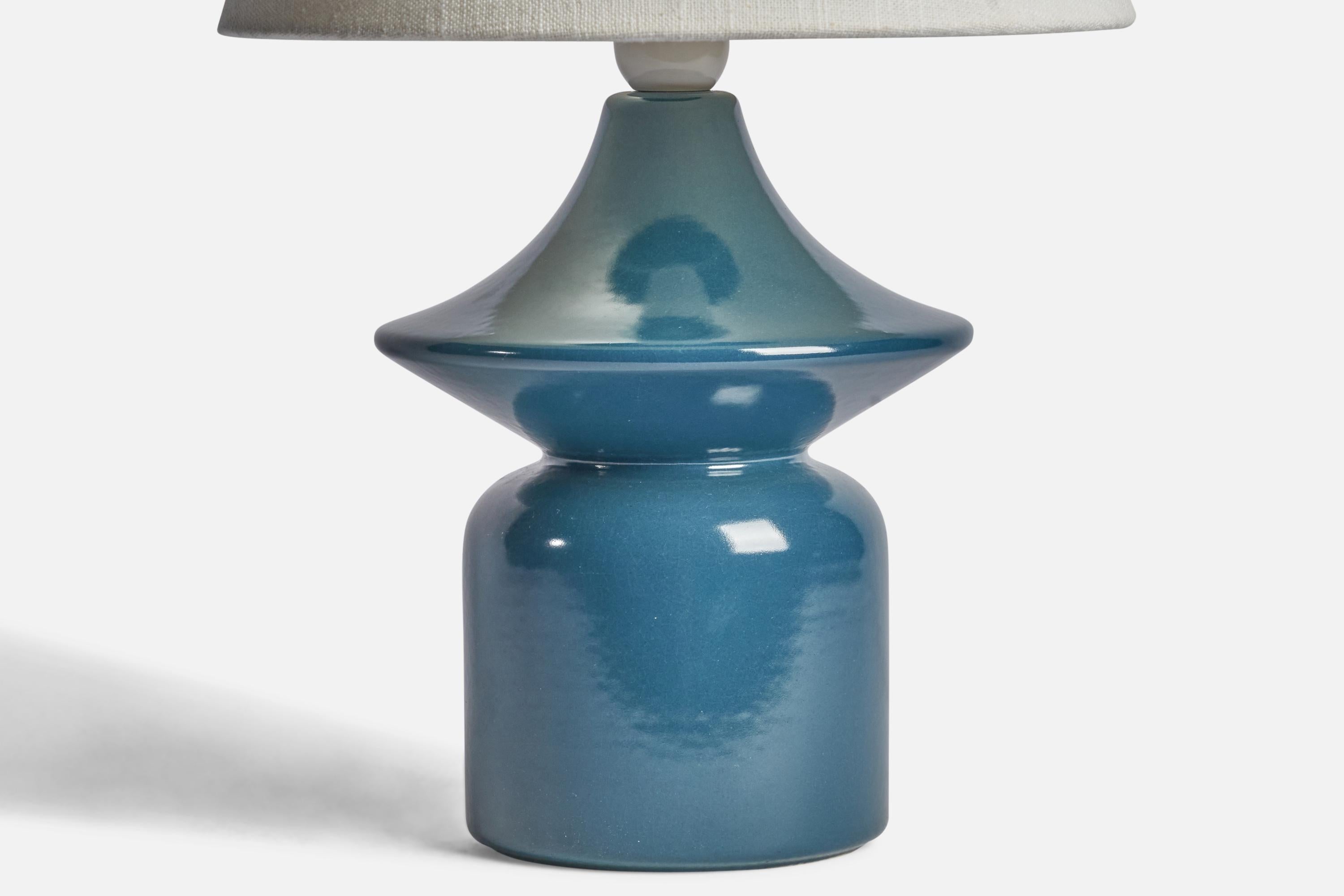 Danish Hasle Keramik, Table Lamp, Stoneware, Denmark, 1960s For Sale