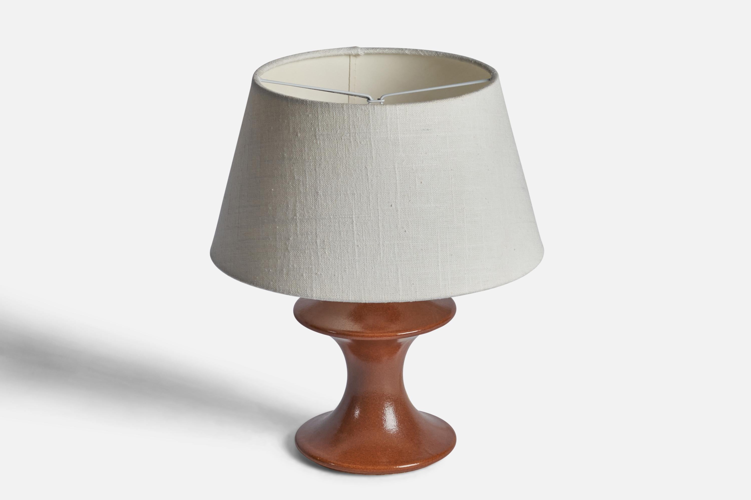 Mid-Century Modern Lampe de bureau Hasle, grès, Suède, années 1960 en vente