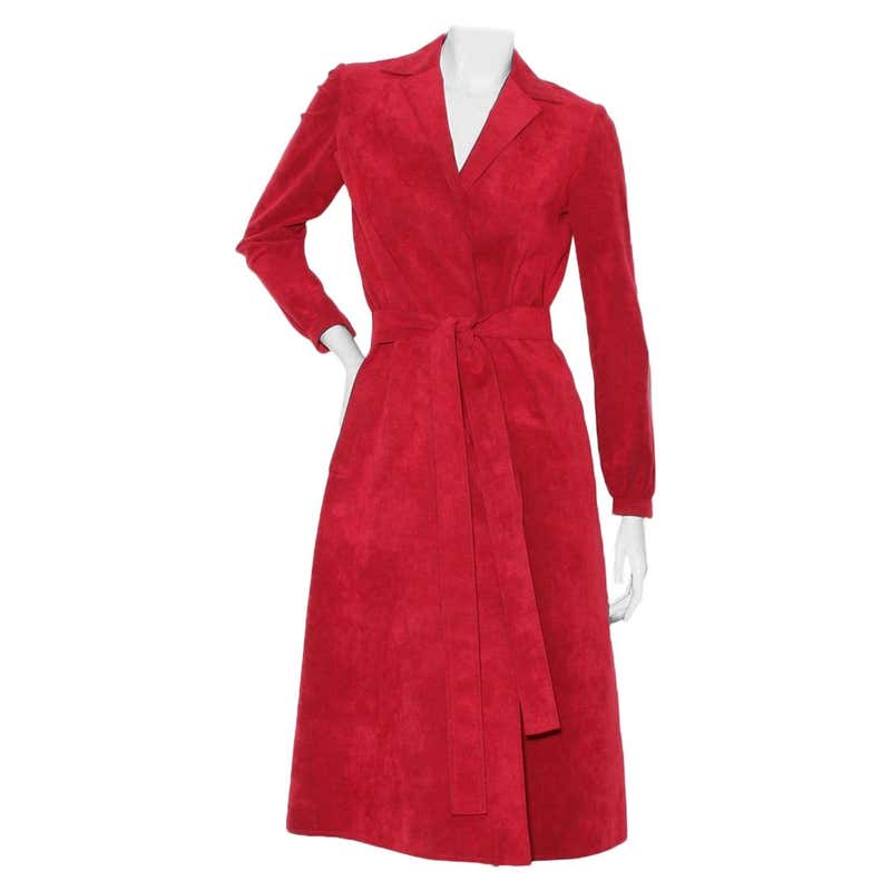 Halston suede coat Clearance