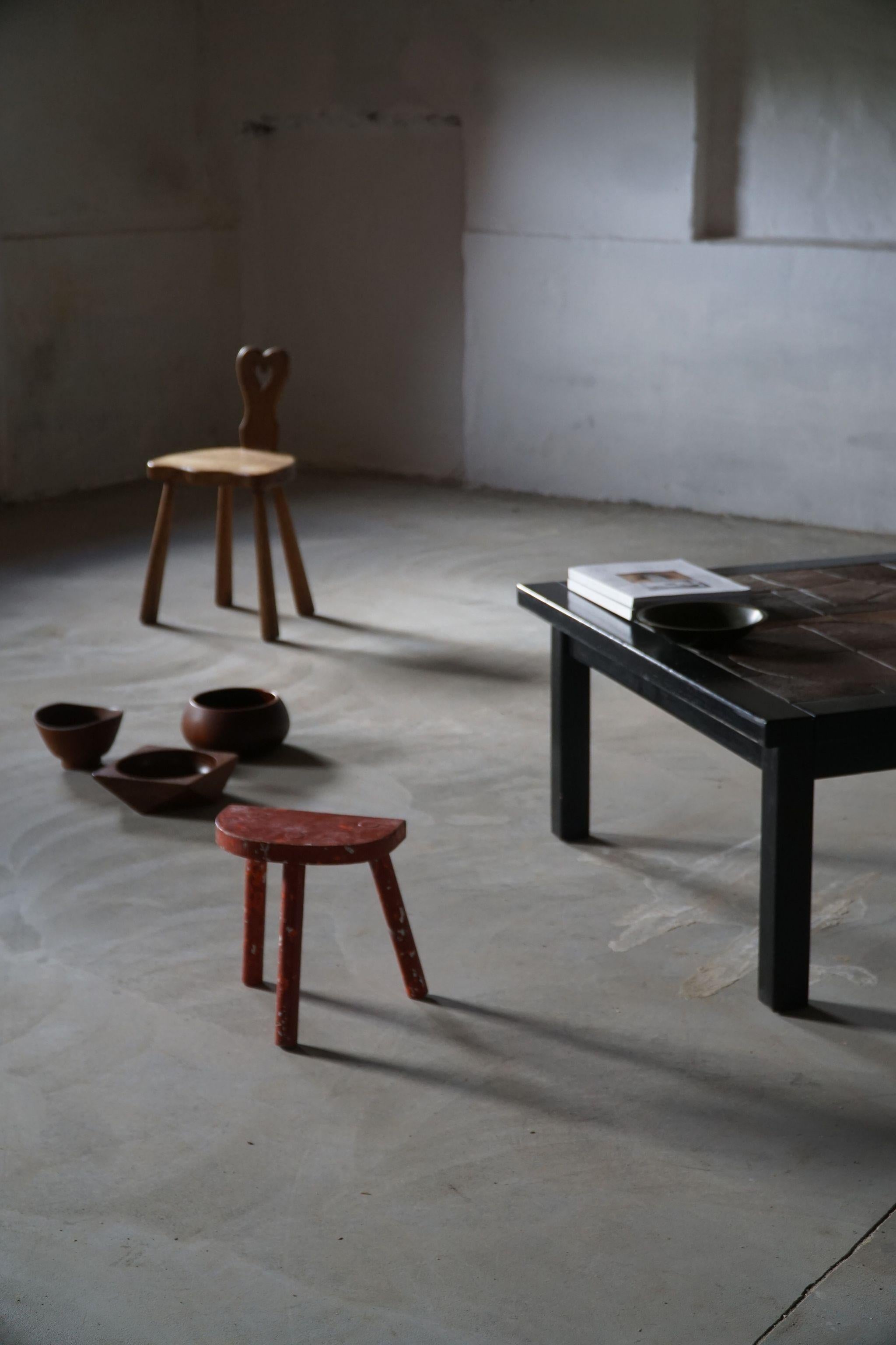 Haslv Møbelfabrik, Danish Modern Coffee Table with Ceramic Top, Made in 1970s For Sale 1