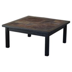 Haslv Møbelfabrik, Danish Modern Coffee Table with Ceramic Top, Made in 1970s