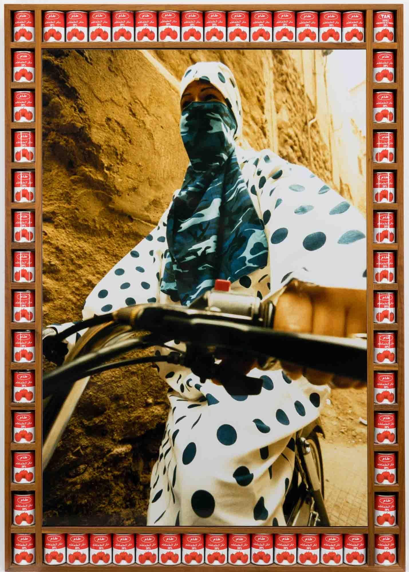 Hassan Hajjaj Portrait Photograph - Camo & Dots